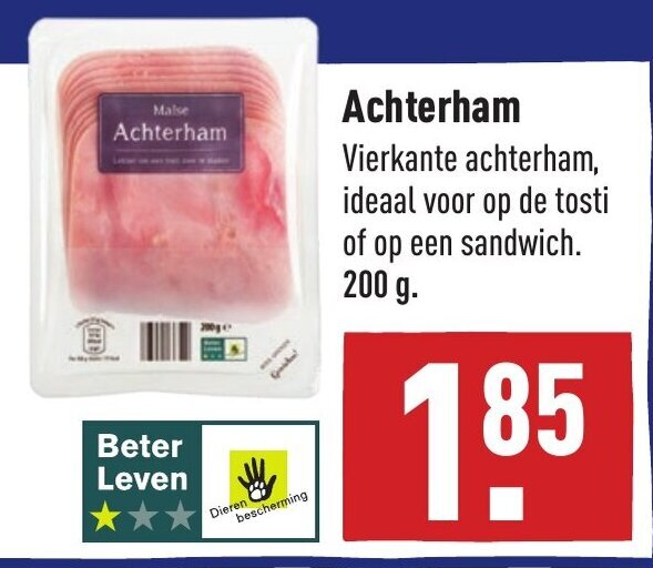 Achterham G Aanbieding Bij Aldi