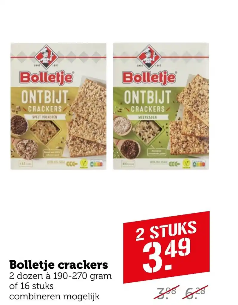 Bolletje Crackers Dozen Gram Of Stuks Aanbieding Bij Coop