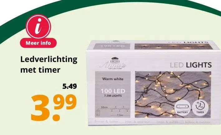 Ledverlichting Met Timer Aanbieding Bij Groenrijk