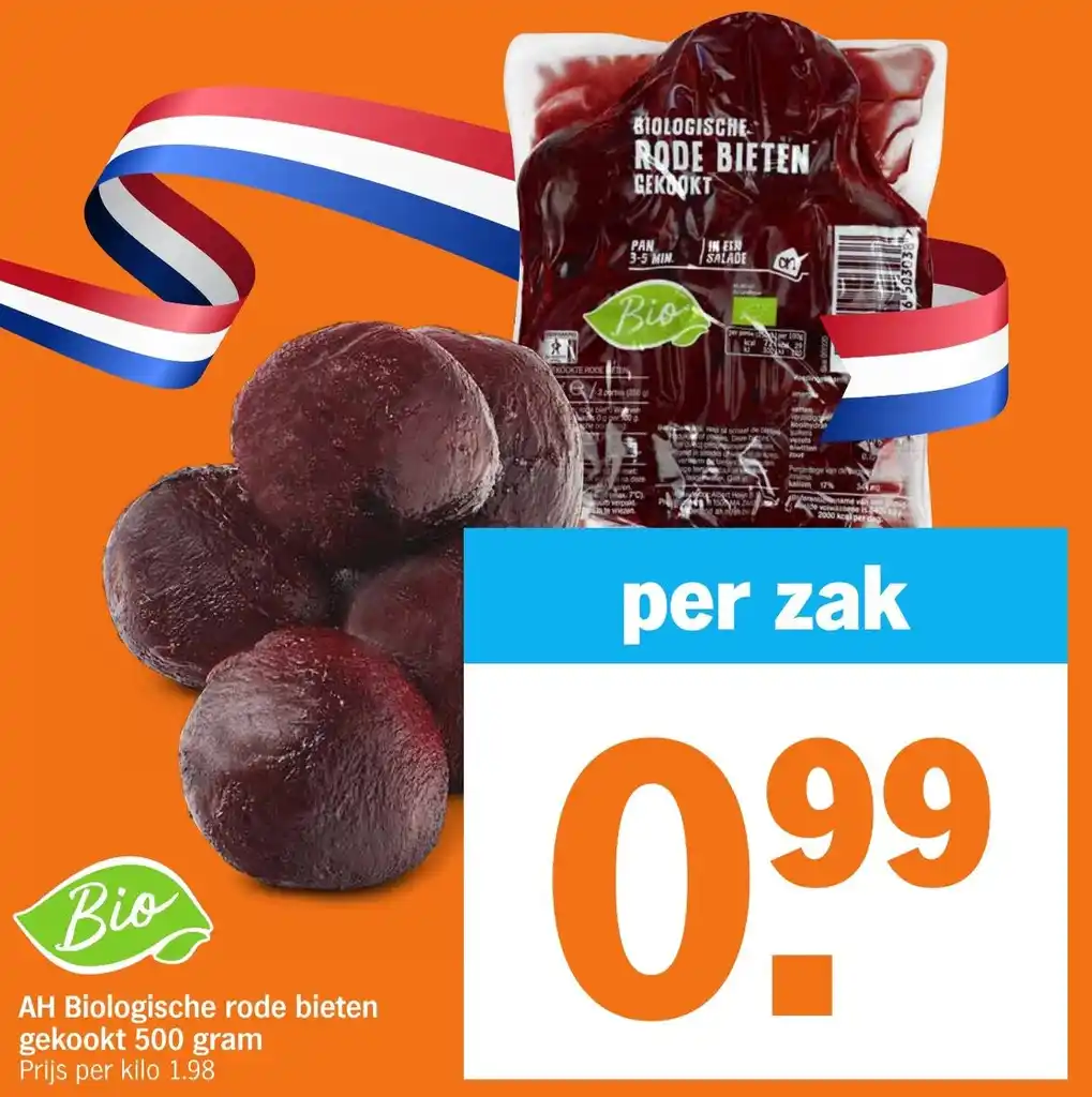 Ah Biologische Rode Bieten Gekookt Gram Aanbieding Bij Albert Heijn