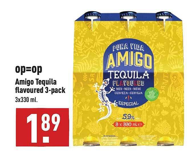 Amigo Tequila Flavoured 3 Pack Aanbieding Bij ALDI