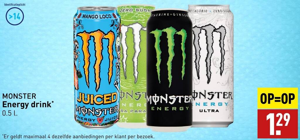 Monster Energy Drink L Aanbieding Bij Aldi