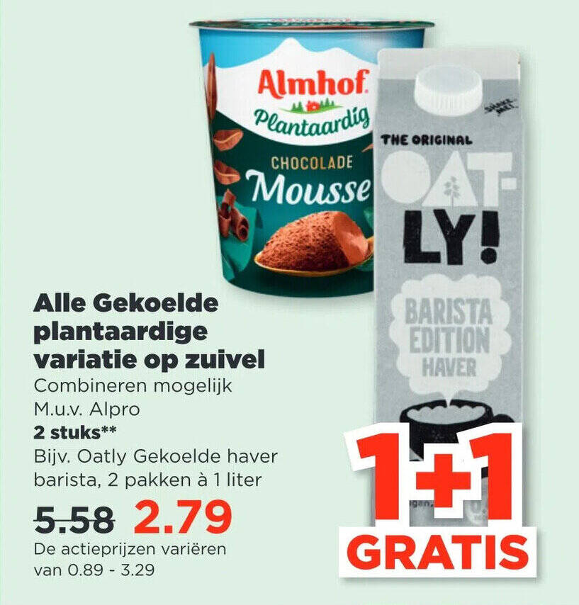 Alle Gekoelde Plantaardige Variatie Op Zuivel Stuks Aanbieding Bij