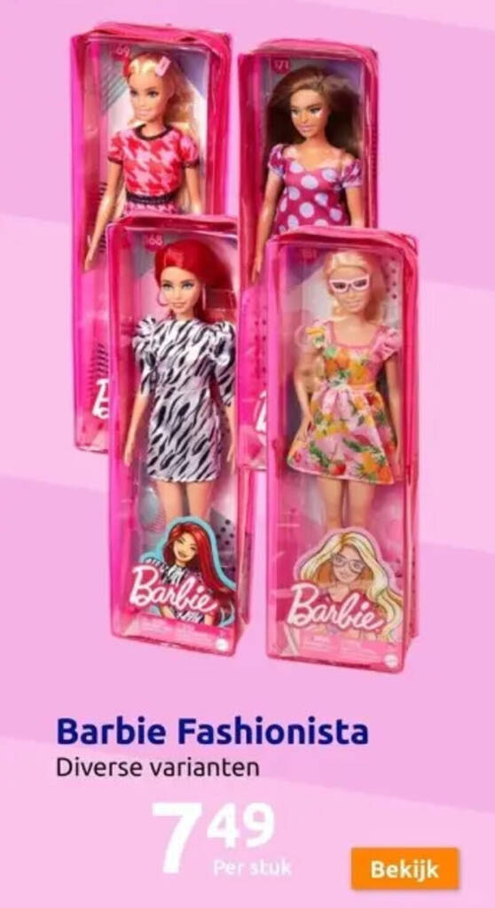 Barbie Fashionista Aanbieding Bij Action