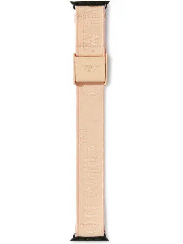 Off White Horlogeband Met Geborduurd Logo Roze Aanbieding Bij Farfetch