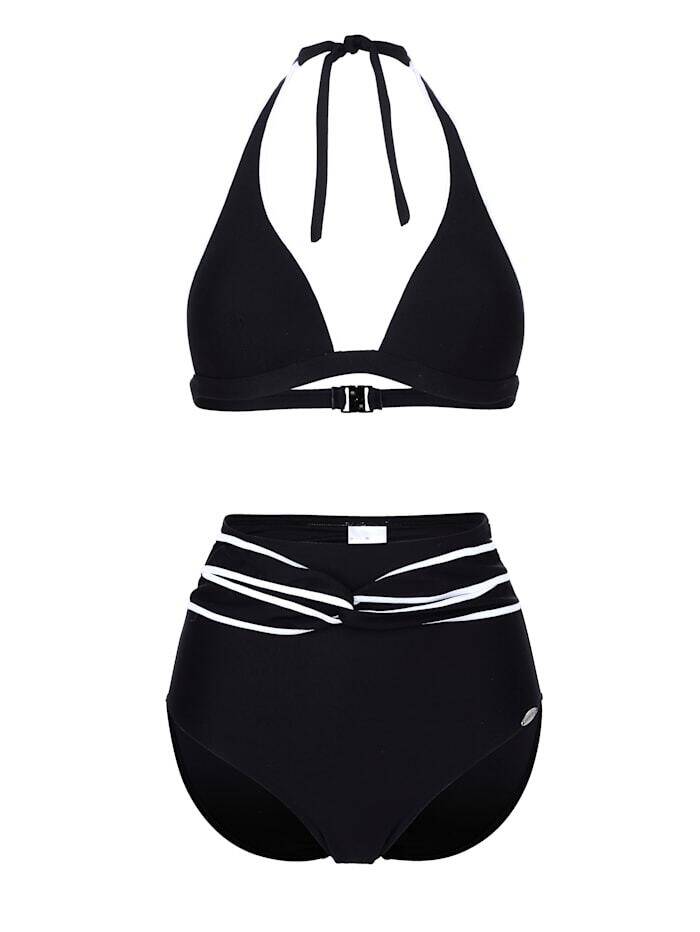 Bikini In Aantrekkelijke Wafellook Sunflair Zwart Aanbieding Bij Klingel