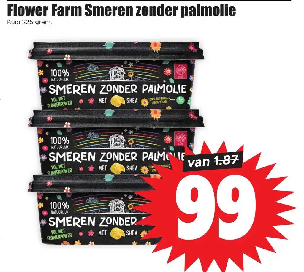 Flower Farm Smeren Zonder Palmolie Aanbieding Bij Dirk