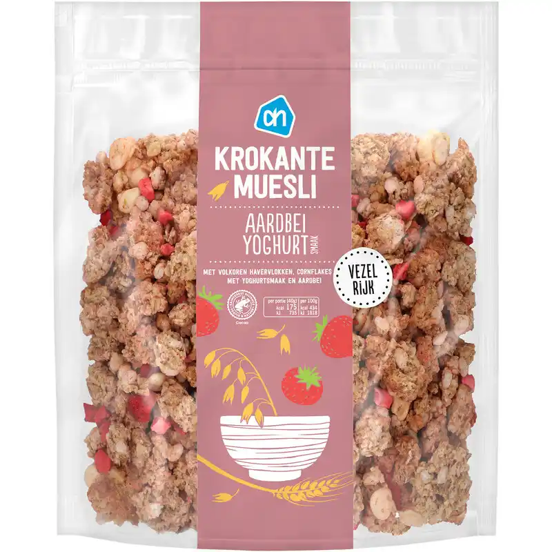 Ah Krokante Muesli Yoghurt Aardbei Aanbieding Bij Albert Heijn