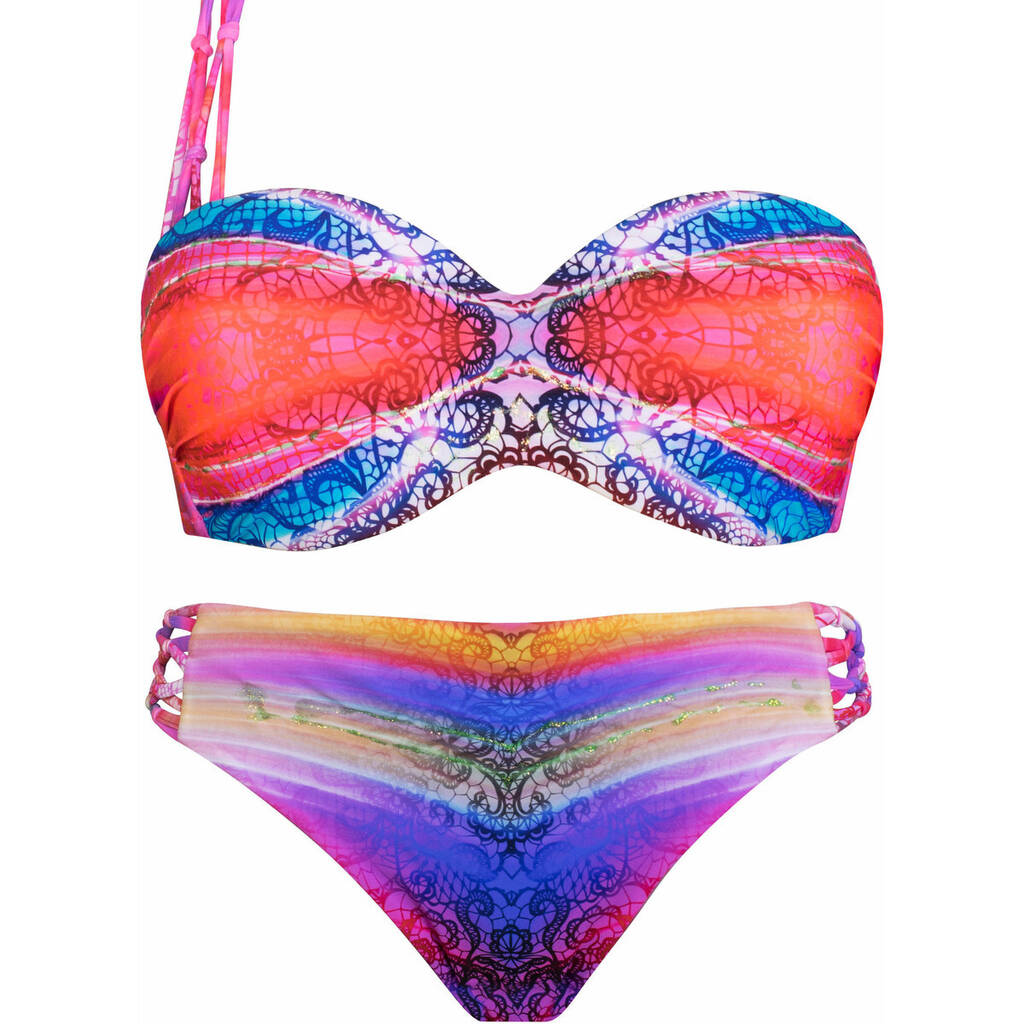 Bikini Luna Delige Voorgevormde Set Bandje Rainbow Aanbieding Bij