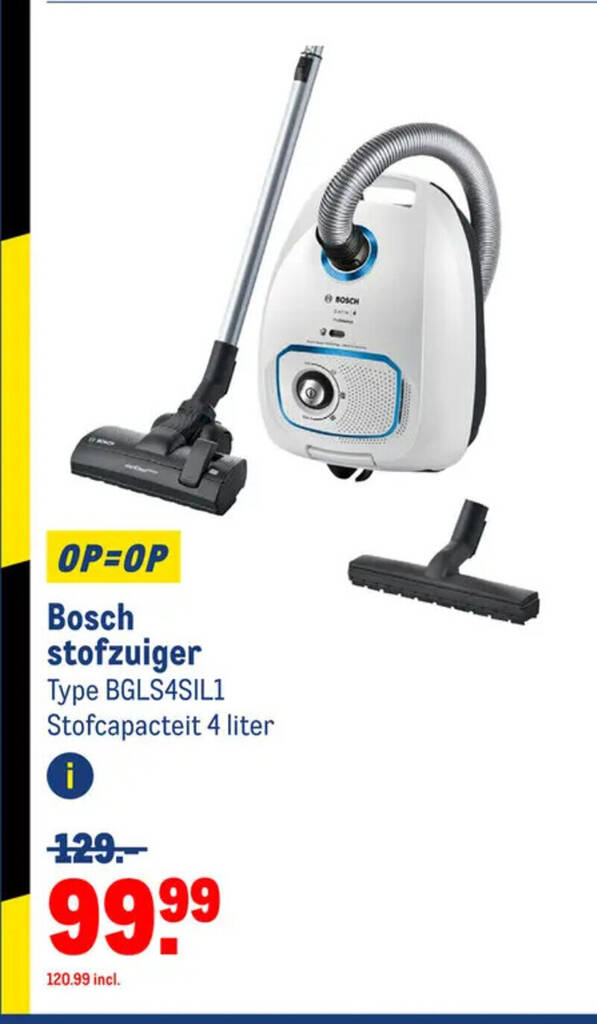 Bosch Stofzuiger Type Bgls Sil Stofcapacteit Liter Aanbieding Bij Makro