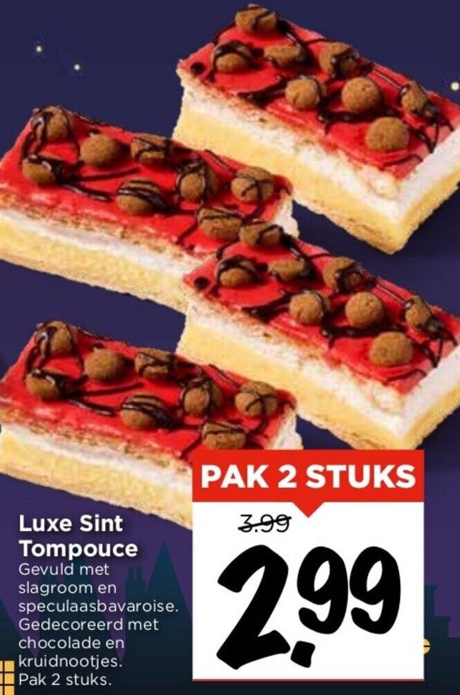 Luxe Sint Tompouce Aanbieding Bij Vomar Voordeelmarkt