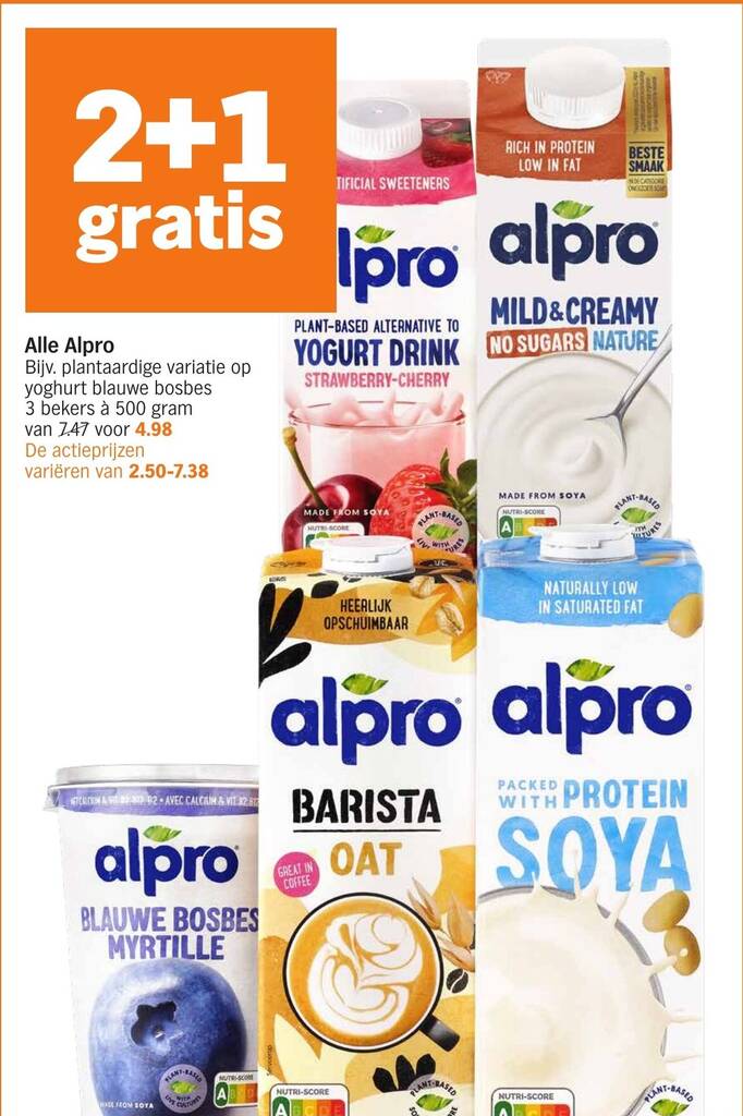 Alle Alpro Aanbieding Bij Albert Heijn