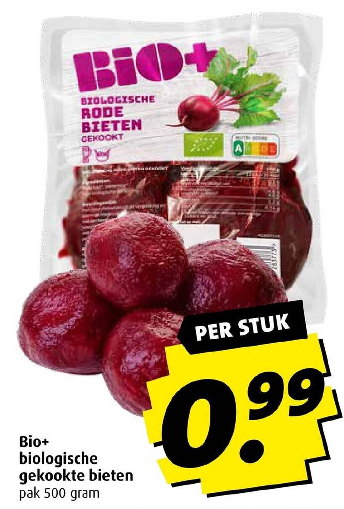 Bio Biologische Gekookte Bieten Gram Aanbieding Bij Boni