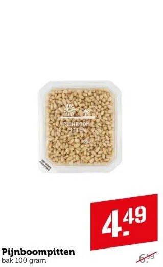 Pijnboompitten Bak Gram Aanbieding Bij Coop