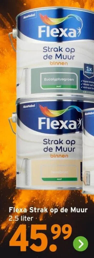 Flexa Strak Op De Muur Liter Aanbieding Bij Gamma