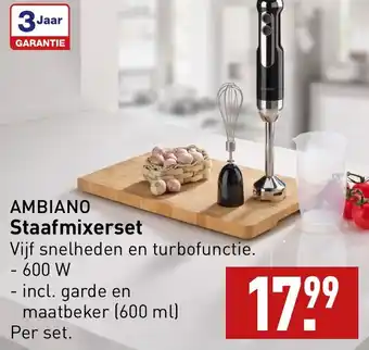 AMBIANO Staafmixerset Aanbieding Bij ALDI