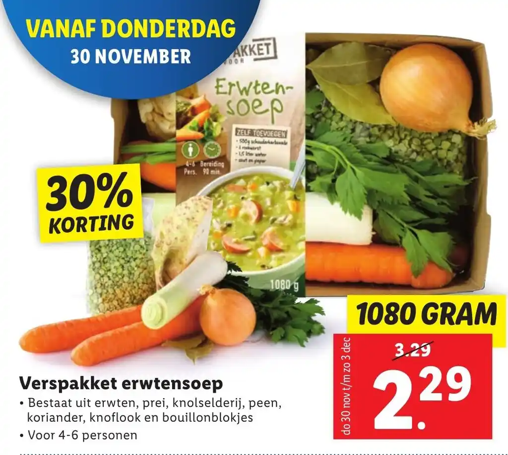 Verspakket Erwtensoep G Aanbieding Bij Lidl