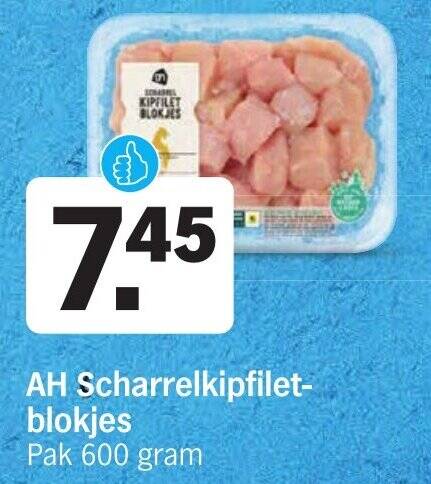 Ah Scharrel Kipfiletblokjes G Aanbieding Bij Albert Heijn