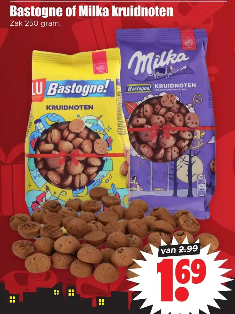 Bastogne Of Milka Kruidnoten Zak 250 Gram Aanbieding Bij Dirk