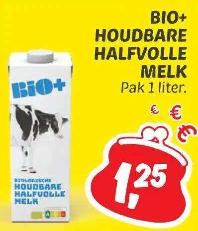 BIO HOUDBARE HALFVOLLE MELK Pak 1 Liter Aanbieding Bij Dekamarkt