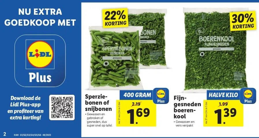 Sperziebonen Of Snijbonen Aanbieding Bij Lidl