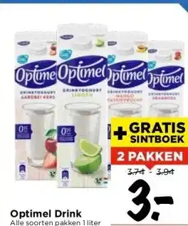 Optimel Drink Alle Soorten Pakken 1 Liter Aanbieding Bij Vomar