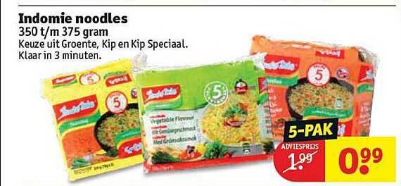 Indomie Noodles 350t M 375 G Aanbieding Bij Kruidvat