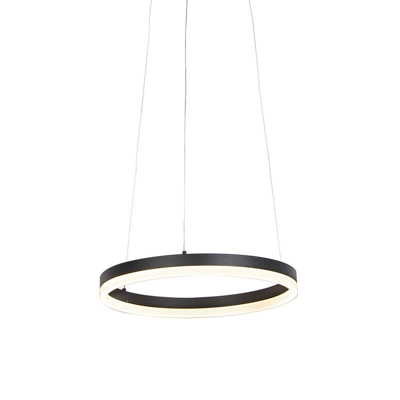 Design Hanglamp Zwart 40 Cm Incl Led 3 Staps Dimbaar Anello