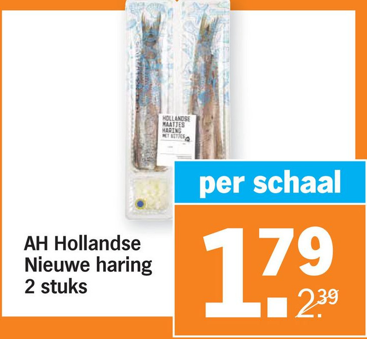 AH Hollandse Nieuwe Haring 2 Stuks Aanbieding Bij Albert Heijn