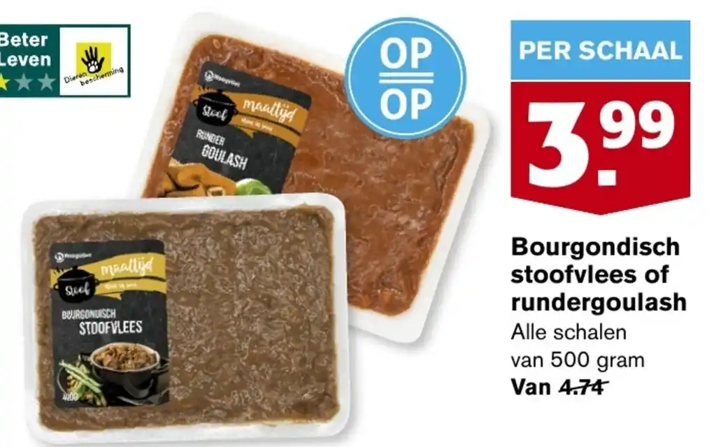 Bourgondisch Stoofvlees Of Rundergoulash Aanbieding Bij Hoogvliet