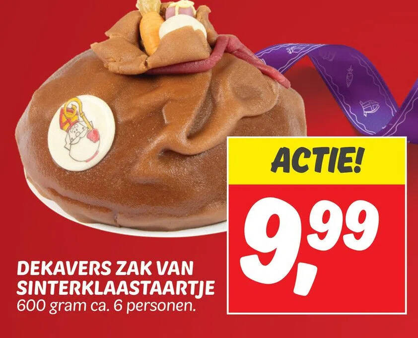 Dekavers Zak Van Sinterklaastaartje Aanbieding Bij Dekamarkt