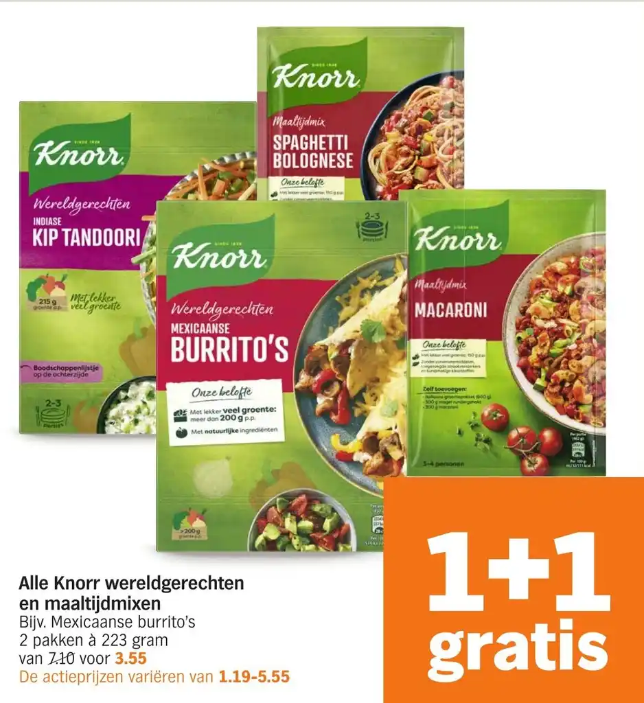 Alle Knorr Wereldgerechten En Maaltijdmixen Aanbieding Bij Albert Heijn