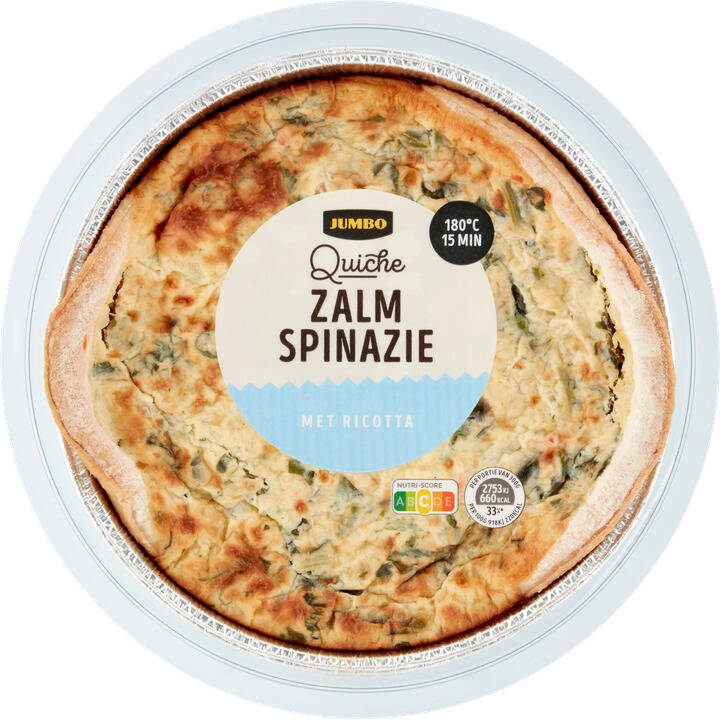 Jumbo Quiche Zalm Spinazie 300g Aanbieding Bij Jumbo