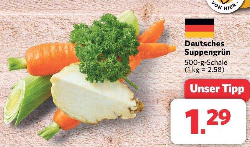 Deutsches Suppengrün 500 g aanbieding bij Combi Markt