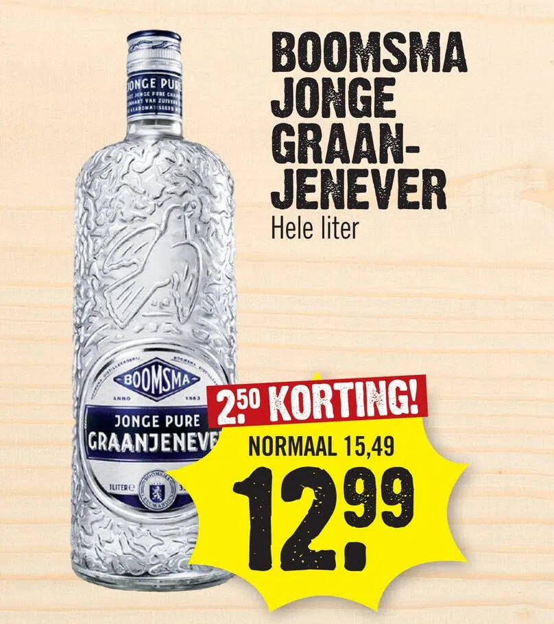 Boomsma Jonge Graanjenever Aanbieding Bij Super Dirck