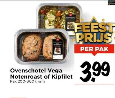 Ovenschotel Vega Notenroast Of Kipfilet Aanbieding Bij Vomar Voordeelmarkt