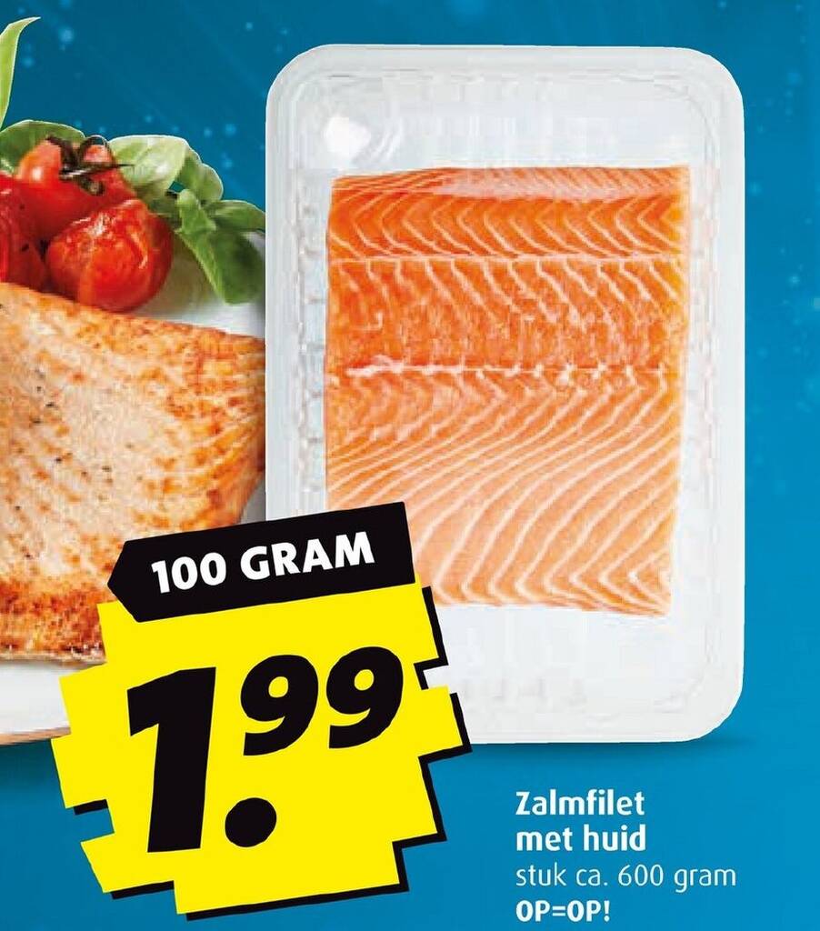 Zalmfilet Met Huid G Aanbieding Bij Boni