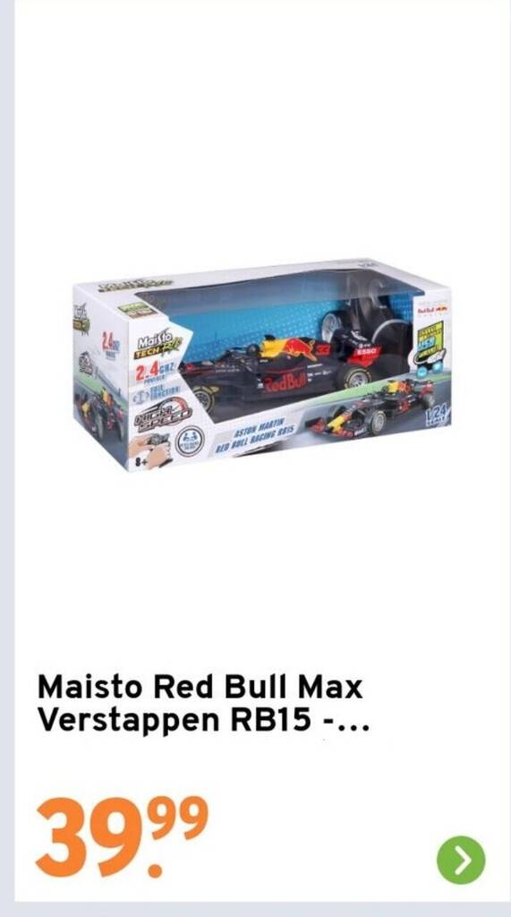 Maisto Red Bull Max Verstappen RB15 Aanbieding Bij GAMMA