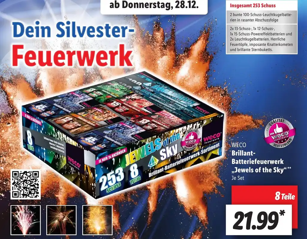 Weco Brillant Batteriefeuerwerk Jewels Of The Sky Aanbieding Bij Lidl