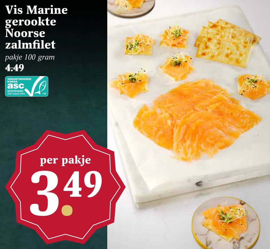 Vis Marine Gerookte Noorse Zalmfilet Aanbieding Bij Boon S Markt