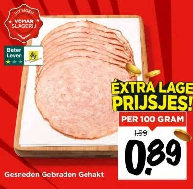 Gesneden Gebraden Gehakt Aanbieding Bij Vomar Voordeelmarkt