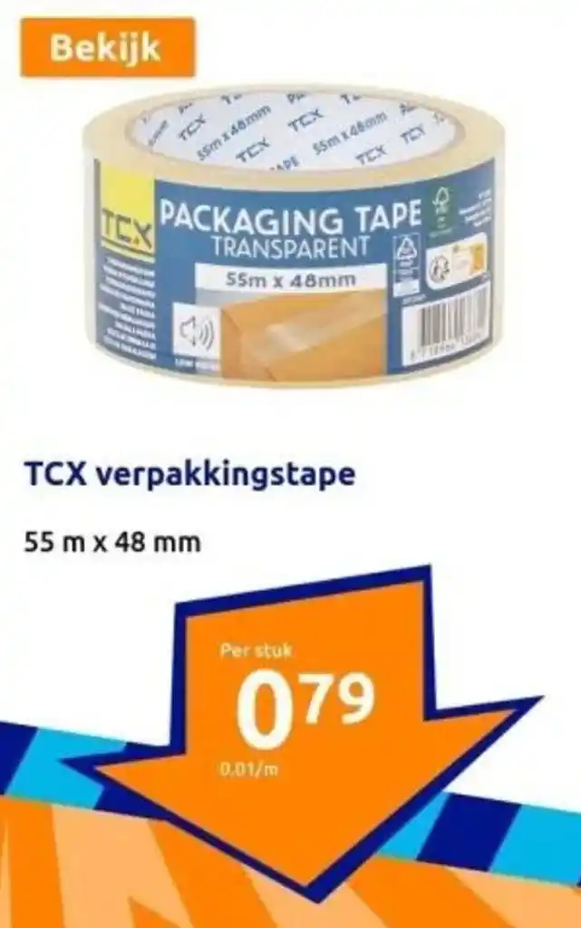 Tcx Verpakkingstape Aanbieding Bij Action