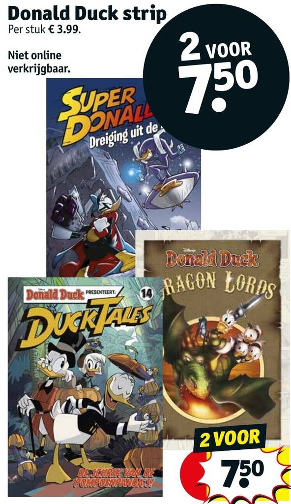 Donald Duck Strip Aanbieding Bij Kruidvat