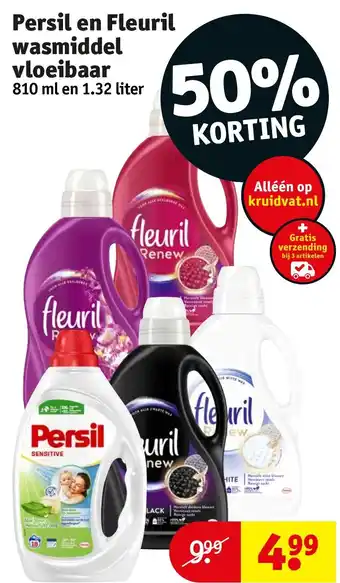 Persil En Fleuril Wasmiddel Vloeibaar Aanbieding Bij Kruidvat