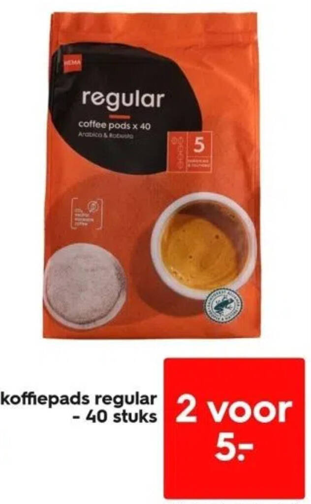 Koffiepads Regular Stuks Aanbieding Bij Hema