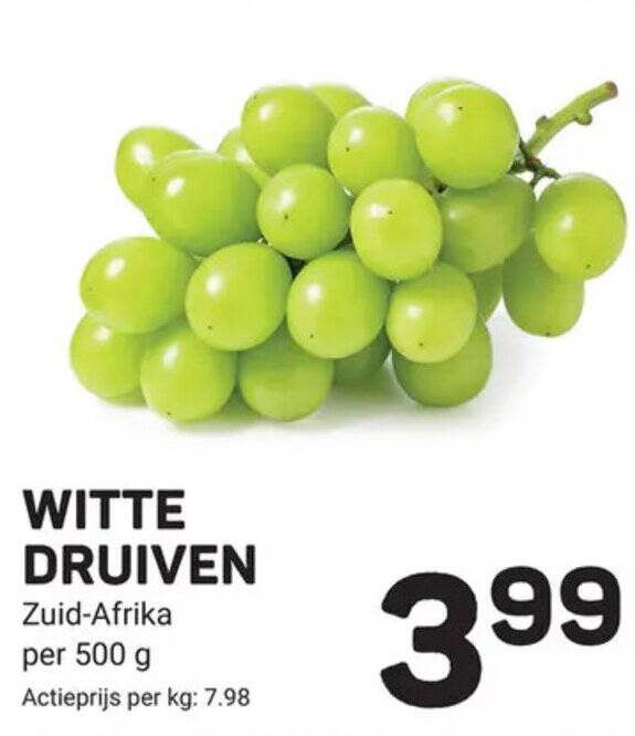 Witte Druiven G Aanbieding Bij Ekoplaza