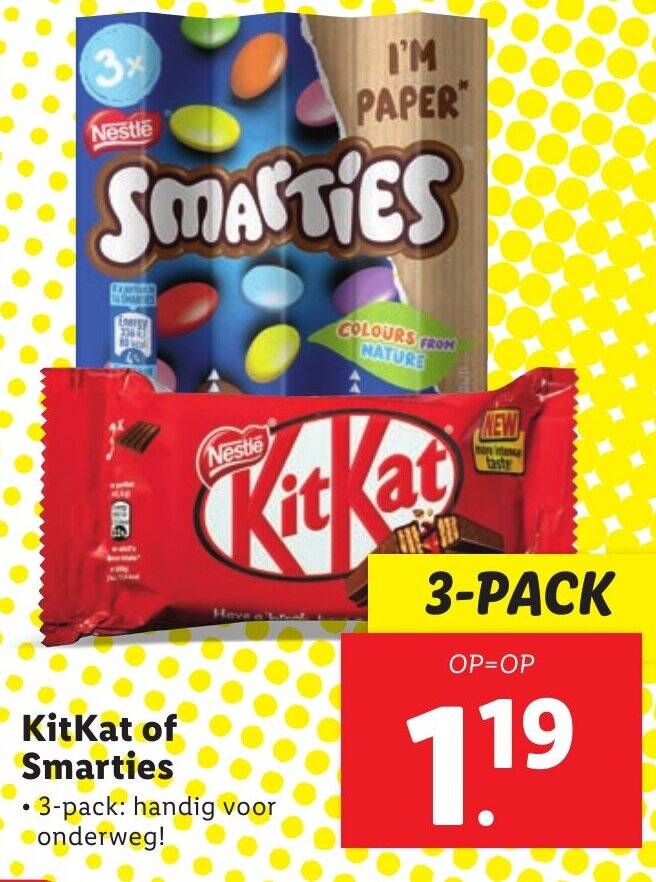 Kitkat Of Smarties Aanbieding Bij Lidl