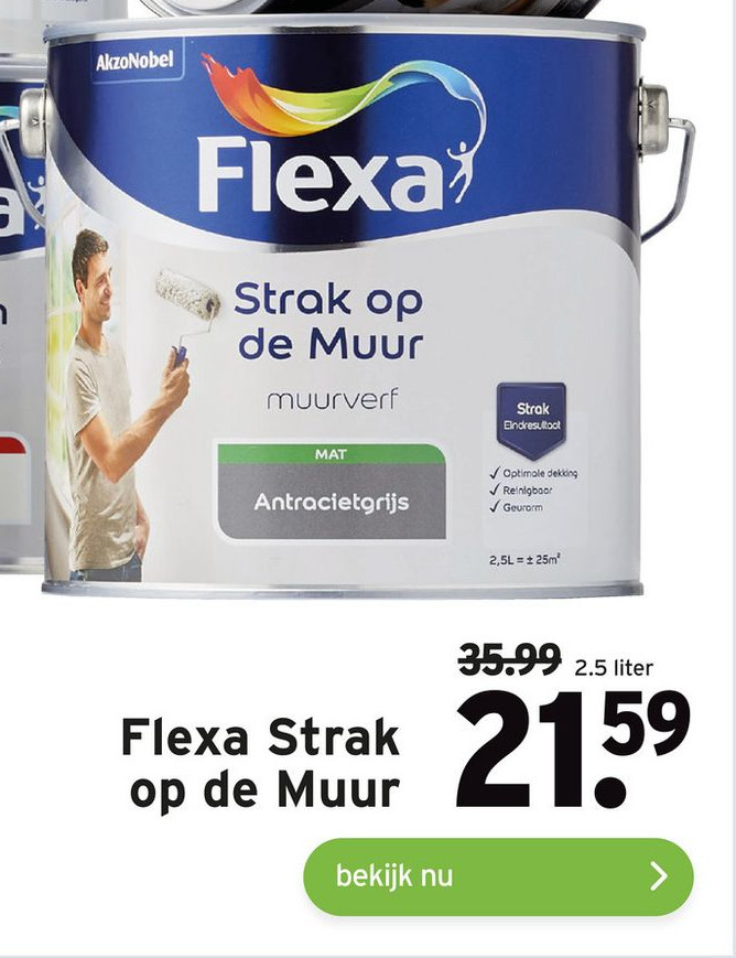 Flexa Strak Op De Muur Aanbieding Bij Gamma