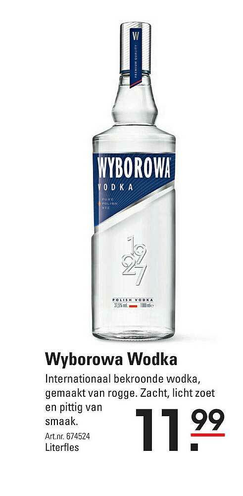 Wyborowa Wodka Aanbieding Bij Sligro