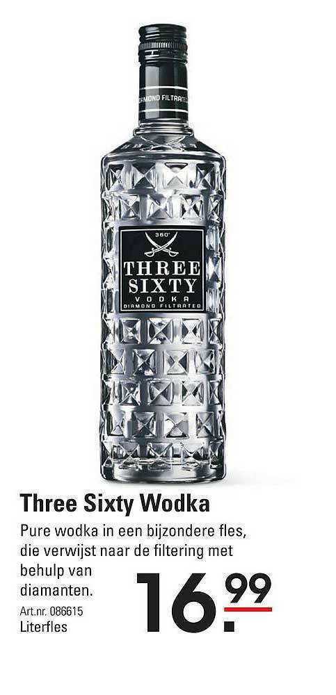 Three Sixty Wodka Aanbieding Bij Sligro